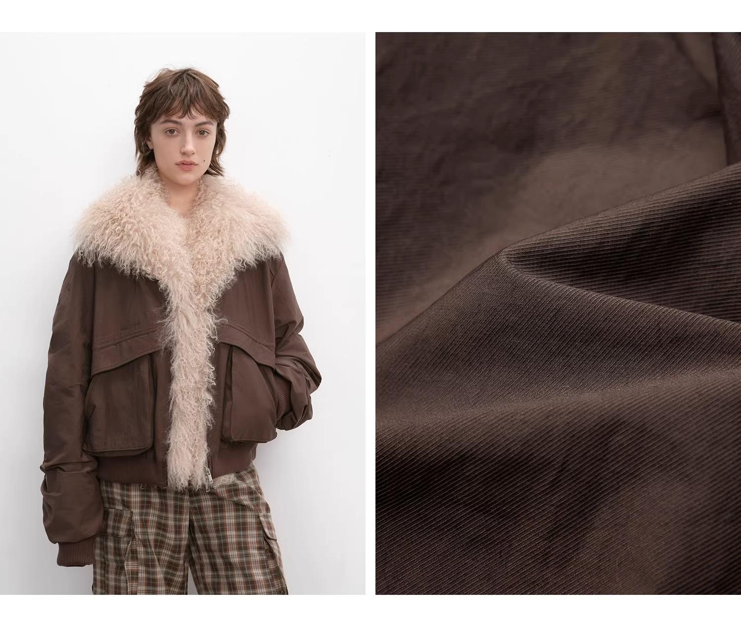 Detachable Wool Collar Down Jacket – Pilot Style Warmth & Elegance