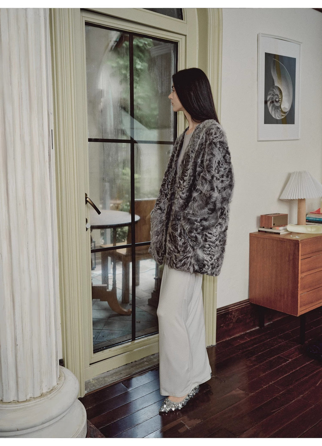 Blizzard Urban Luxury Two-Color Buff Lamb Coat