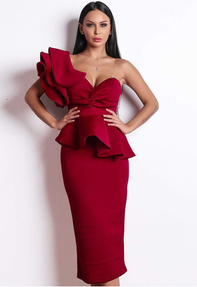 Red Midi Cocktail Dress – Timeless Elegance for Every Occasion