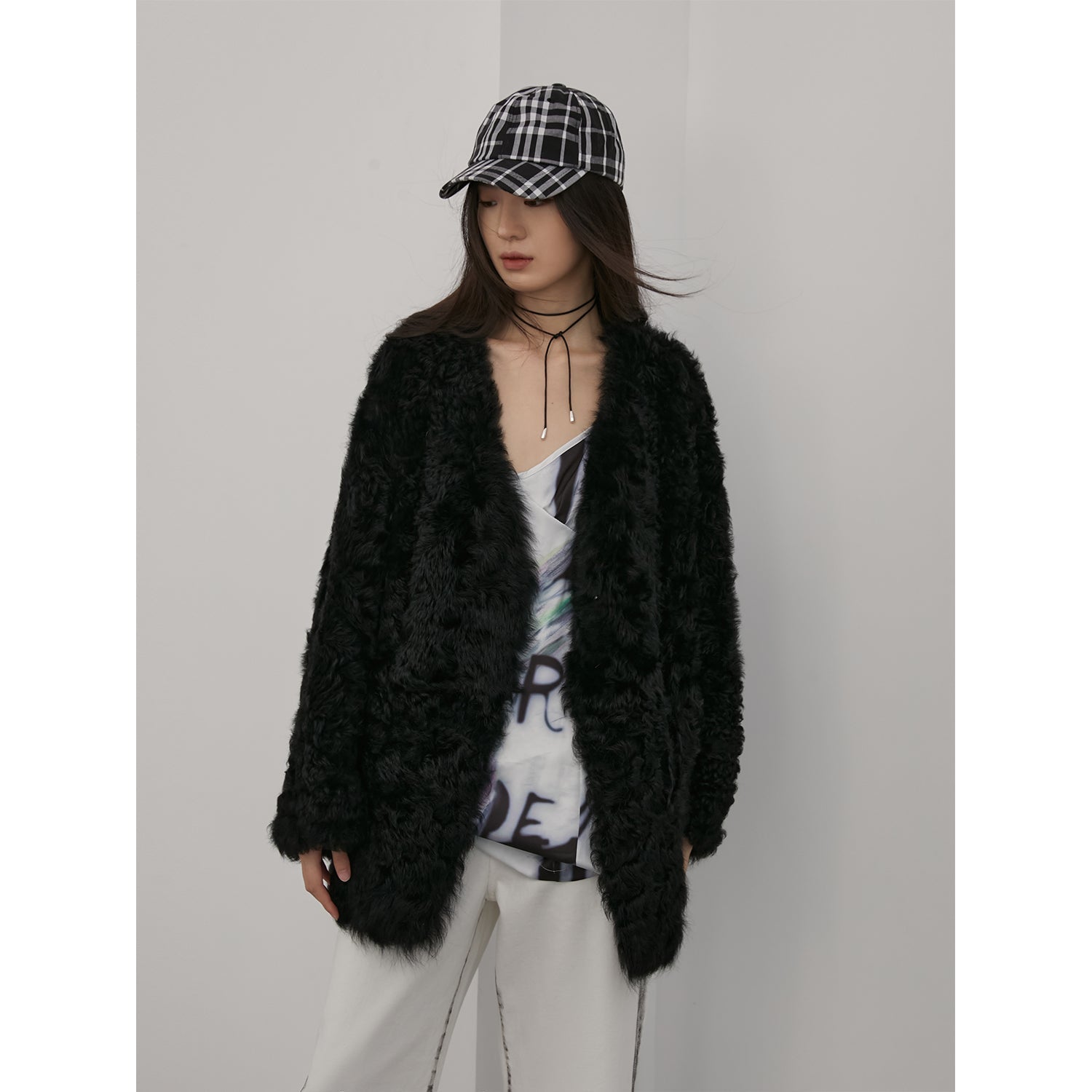 Minimalist Off-Shoulder Cocoon Coat – Effortless Elegance