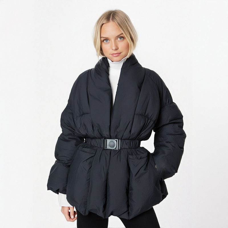 V-Neck Puffer Jacket, Chinatown | Women - BYMANYC ® New York