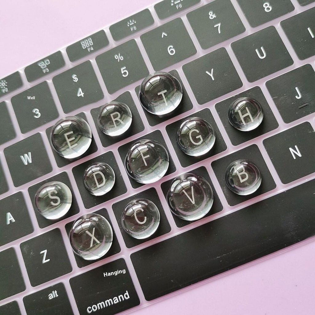 Heightened DIY Crystal Glass Ball Keyboard Stickers
