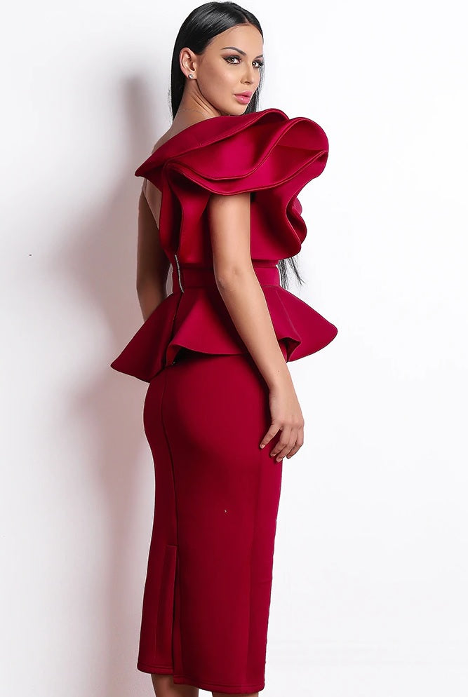 Red Midi Cocktail Dress – Timeless Elegance for Every Occasion